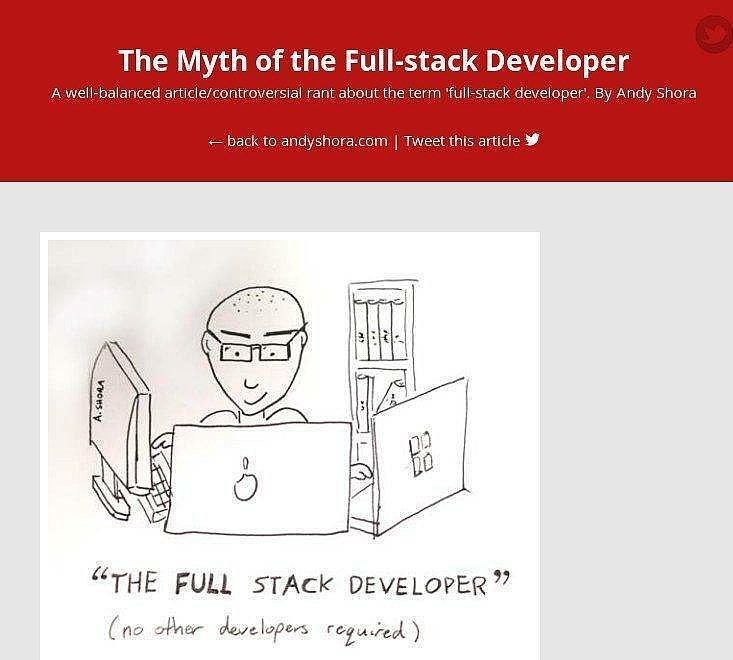 Screenshot der Seite http://andyshora.com/full-stack-developers.html